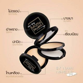 [เคลียร์สต็อก หมดอายุ2025]Nami แป้งผสมรองพื้น MakeUp Pro All-Day Matte Powder SPF30 PA+++