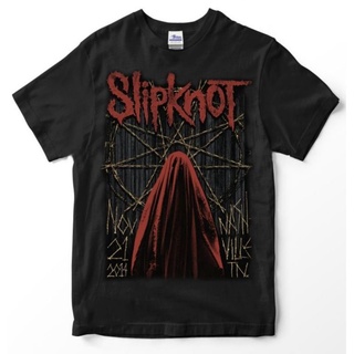 Slipknot 5 NASHVILLE เสื้อยืดพรีเมี่ยม ผูกปม เสื้อยืดวงดนตรี โอเวอร์ไซซ์ วงเมทัลวินเทจS-5XL