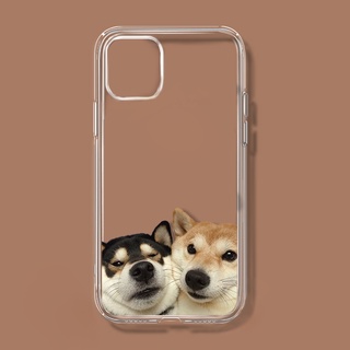 iPhoneเคสโทรศัพท์มือถือแบบใสลายสุนัขสําหรับ Iphone13Promax 11 12 Shiba Inu Hd 7Plus