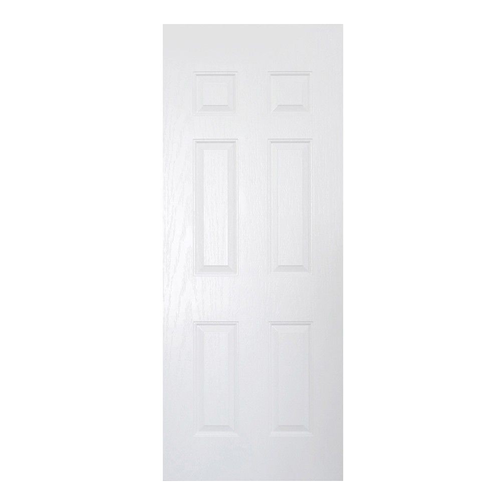 AZLE 80X200CM WHITE ET-04 DOOR (NOT DRILL) ประตู UPVC AZLE ET04 80x200 ซม. สีขาว (ไม่เจาะ) ประตูบานเปิด ประตูและวงกบ ประ