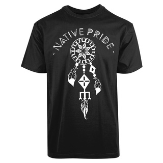 เสื้อยืดลําลอง แขนสั้น พิมพ์ลาย Native Pride คลาสสิก ไม่ซ้ําใคร เหมาะกับฤดูร้อน สําหรับผู้ชาย 466875