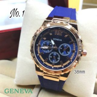 Geneva Watch แบรนแท้ 100 % สายยาง สไตล์เกรส