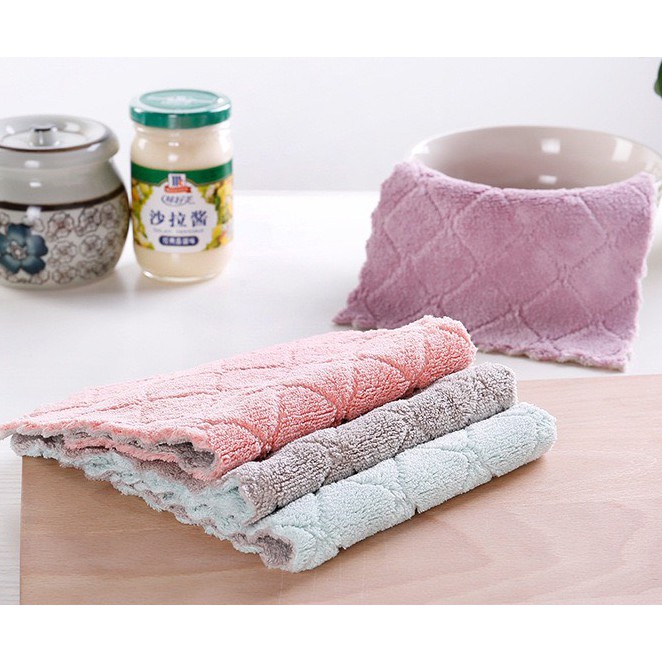 MultiFunction Cleaning Cloths Microfiber Dishcloths Kitchen Towels