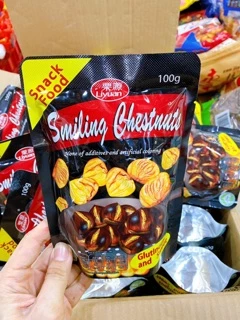 🔥 เกาลัด มีเปลือก ห่อดำ ตราลีหยวน 50ห่อ 🌰(ห่อละ100กรัม)