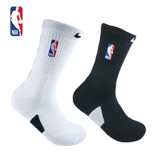 ถุงเท้ากีฬาบาสเก็ตบอล NBA ข้อสูง แบบหนา แบบมืออาชีพ