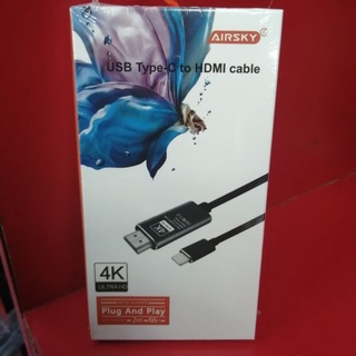 ็Cable HDTV 4K ULTRA HD type-c to hdmi สายยาว 2m รุ่น HC-62