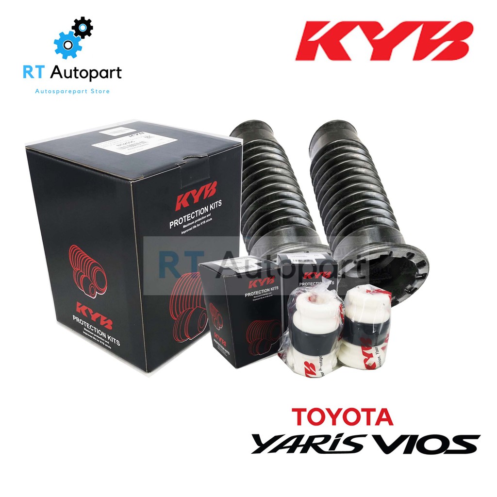 KYB / RBI (ชุด) กันฝุ่นโช้คหน้า Toyota Vios Yaris ปี07-12 / กันฝุ่นโช้คอัพหน้า กันกระแทกโช๊คหน้า 48157-0D060 48331-52100