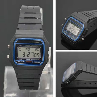 นาฬิกาเด็กนาฬิกาsportwatch รุ่นF91นาฬิกาสายยาง🚀 ส่งด่วน