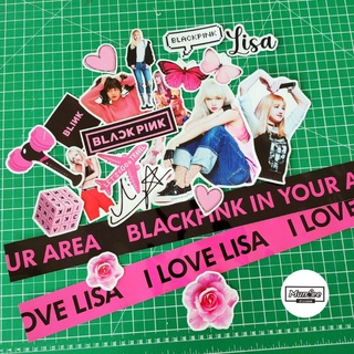 lisa Blackpink sticker set 🧳ติดกระเป๋าเดินทาง