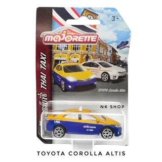 โมเดลรถ TAXI แท็กซี่ majorette โมเดลรถเหล็ก TOYOTA COROLLA ALTIS (แพ็คไม่สวย)รถแท็กซี่ THAI TAXI MJ53056ST7 #