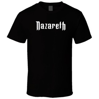 เสื้อยืดลําลอง ผ้าฝ้าย พิมพ์ลาย Nazareth 4 สําหรับผู้ชาย