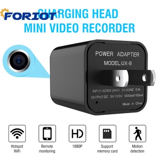 Foriot กล้องวงจรปิด WIFI HD 1080P อัจฉริยะ รักษาความปลอดภัย กล้องวิดีโอ ที่ชาร์จ USB ติดผนัง