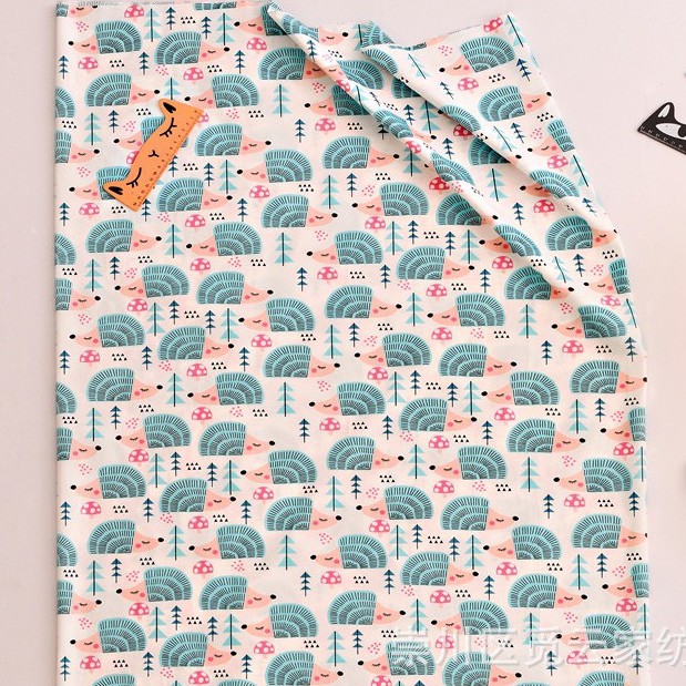 ผ้าคอตตอน 100 คอตตอนทอทวิล ผ้าหน้ากว้าง160 ลายการ์ตูน ลายดอก