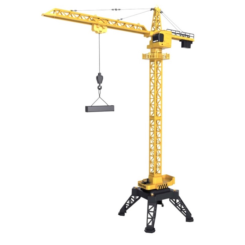 เครนบังคับ.HULNA.12CH.TOWER.CRANE.มีเสียงมีไฟแบตเตอรี่ชาร์ท