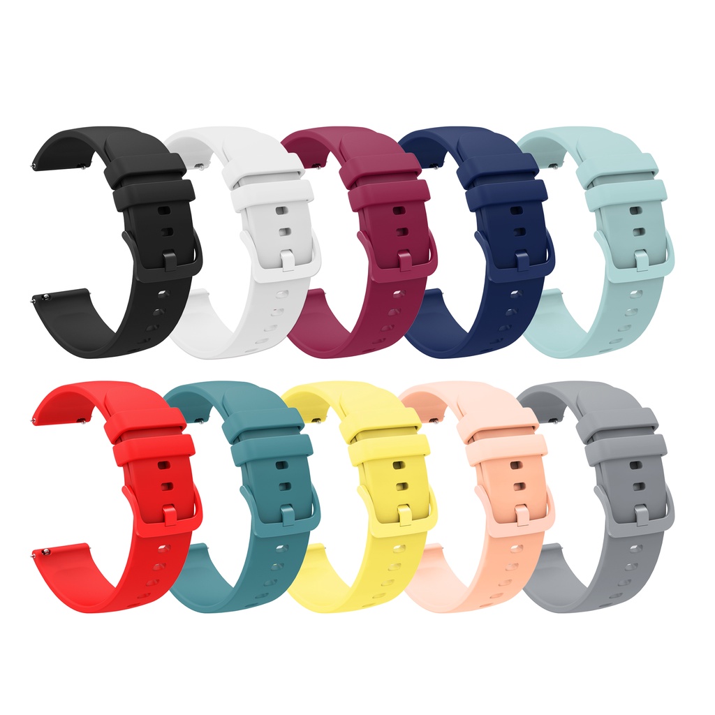 สายนาฬิกาข้อมือซิลิโคน 18 มม. สําหรับ Realme band 2