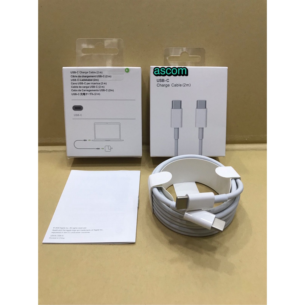 สายเคเบิลข้อมูล USB C TO C PD 3A 60watt 2meter อุปกรณ์ทั้งหมด