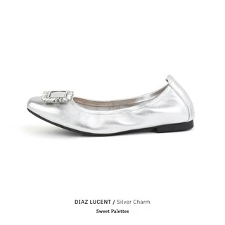 Sweet Palettes รองเท้าหนังแกะ Diaz Lucent Silver Charm