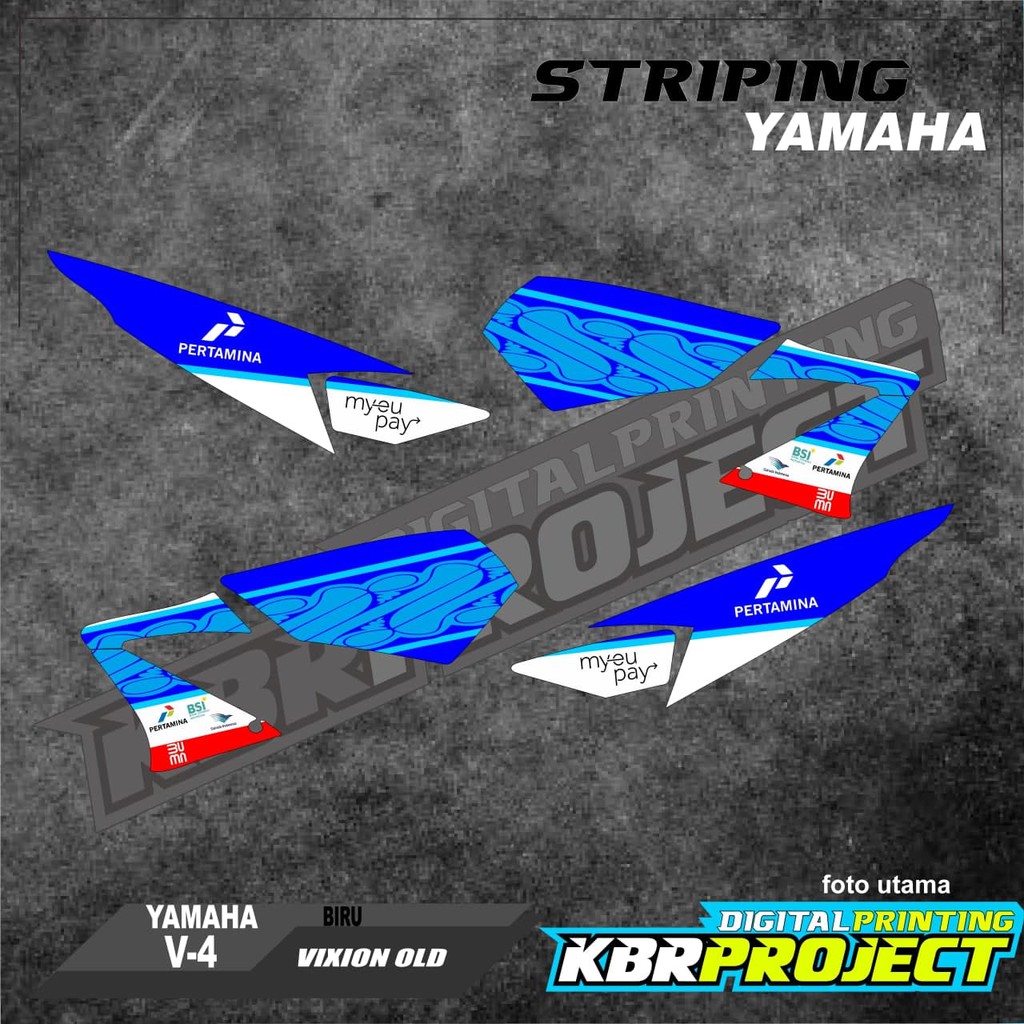 VIXION OLD striping YAMAHA สติ๊กเกอร์ติดมอเตอร์ไซค์ variation Racing V-4 สติ๊กเกอร์