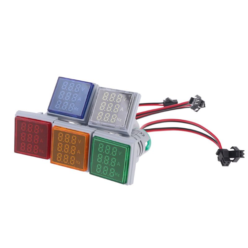 Estone 3 in 1 ACVoltmeter แอมป์มิเตอร์ความถี่ LED สีเขียวตัวบ่งชี้สําหรับอุตสาหกรรม - รูปที่ 7