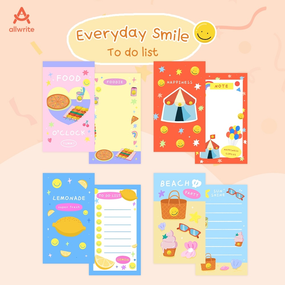 allwrite - Everyday Smile To do list #AW132