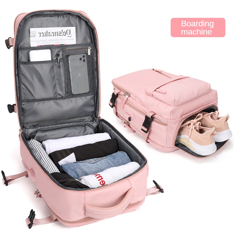 Portable Independent Shoe Clothes Storage Bag Business High Capacity 15.6 Inch Laptop Digital Organize Backpack Sports A