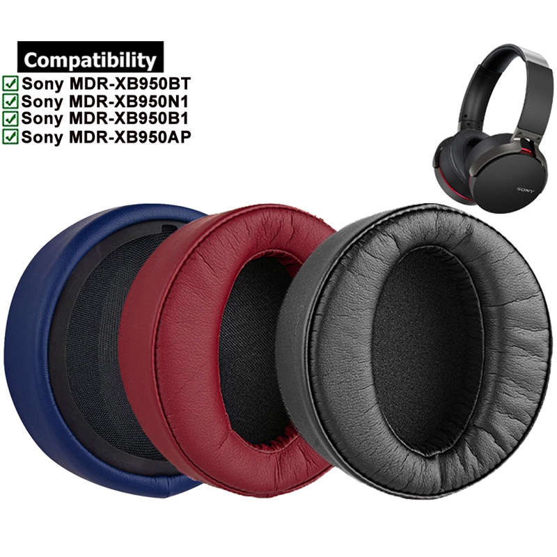 ฟองน้ําครอบหูฟัง สําหรับ Sony MDR-XB950BT MDR-XB950N1 MDR-XB950B1 MDR-XB950AP 1 คู่