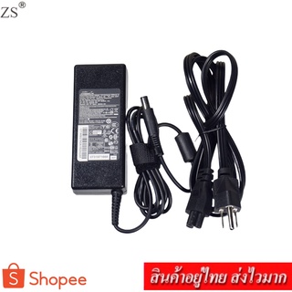 ZS Adapter Notebook อะแดปเตอร์ For HP 19V 4.74A หัว 7.4x5.0 mm (สีดำ)แถม สายไฟ AC