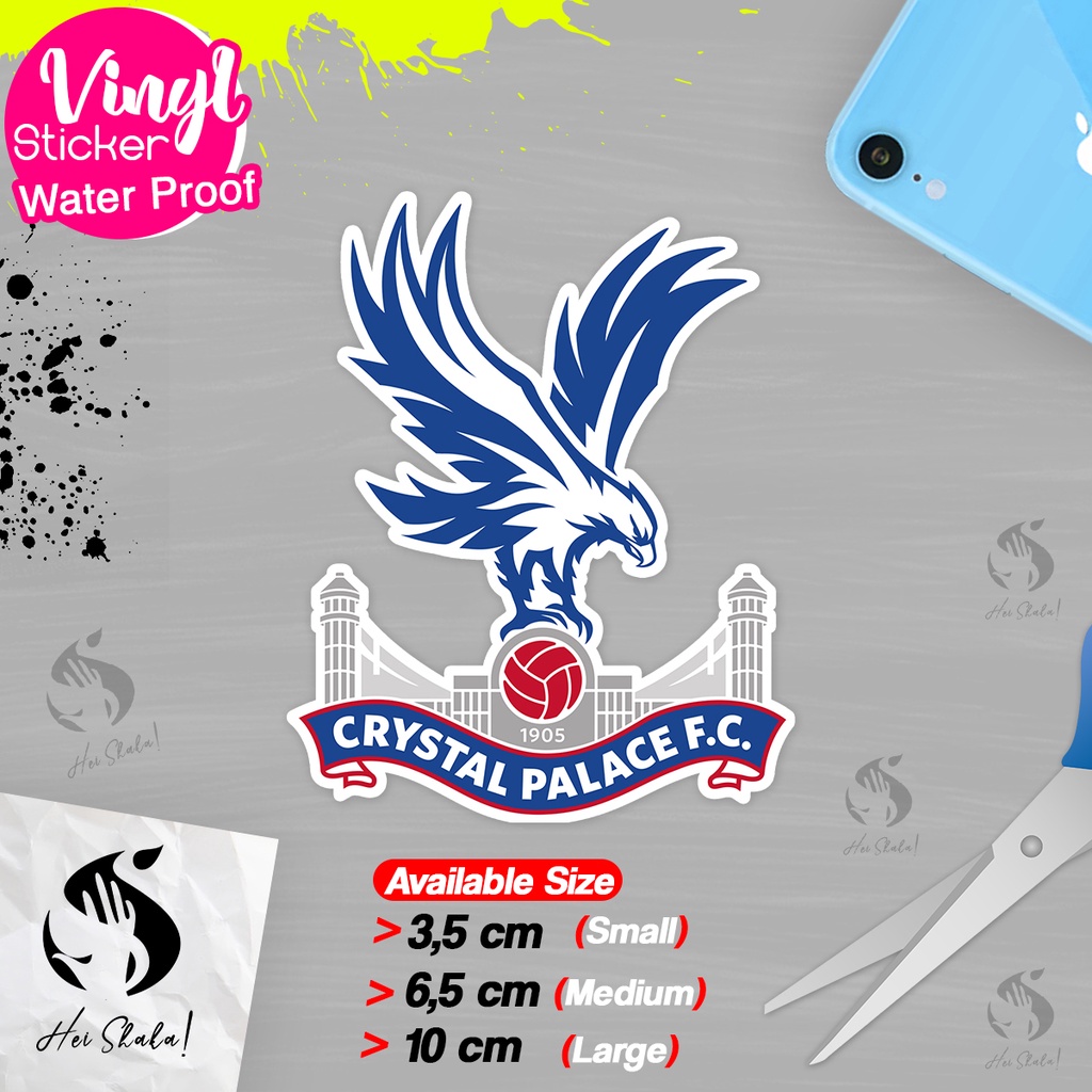 Crystal Palace FC สติ๊กเกอร์สโมสรฟุตบอลลีกภาษาอังกฤษ วัสดุไวนิลกันน้ํา