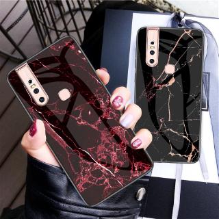 เคสโทรศัพท์มือถือเคลือบเงาลายหินอ่อน vivo v 15 v 17 pro v 11 i iqoo y 3 y 17 y 91 y 95