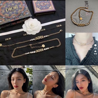 พร้อมส่งคะ📿สร้อยคอเพชร JA Dior งานดี งานพรีเมียม งานสวยดูแพงหรูหรา ไม่หลอก,ไม่ดำ