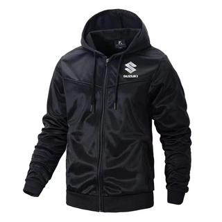 motor jacket with hoodie for unisex asian size