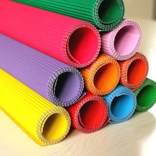 กระดาษลูกฟูกสีด้าน้ดียว ลอนเดียว แบบบาง กระดาษลอน Corrugated Paper
