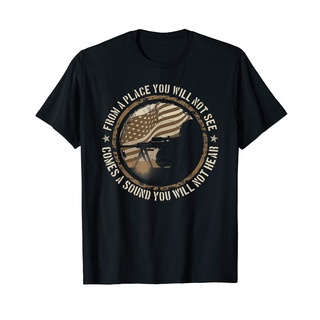 เสื้อยืดผ้าฝ้าย ลายทหาร Sharpshooter USA You Will Not See Hear GMaleg06GChabl48Size S-5XL