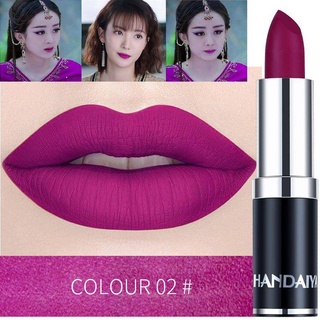 ลิปสติก เนื้อแมตต์กํามะหยี่ สีเชอร์รี่ ชานม สีชมพูเข้ม 11 สี