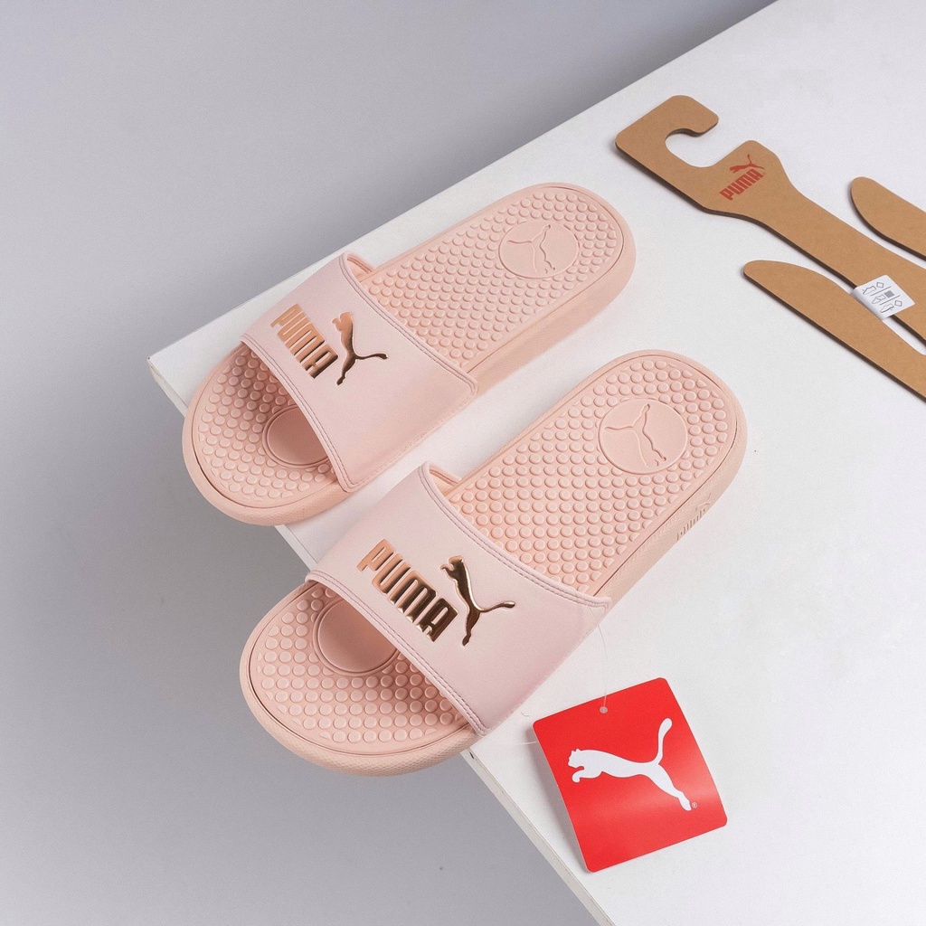 [ของแท้] รองเท้าแตะ Cool Cat Cross-Strap โลโก้พิงค์โกลด์