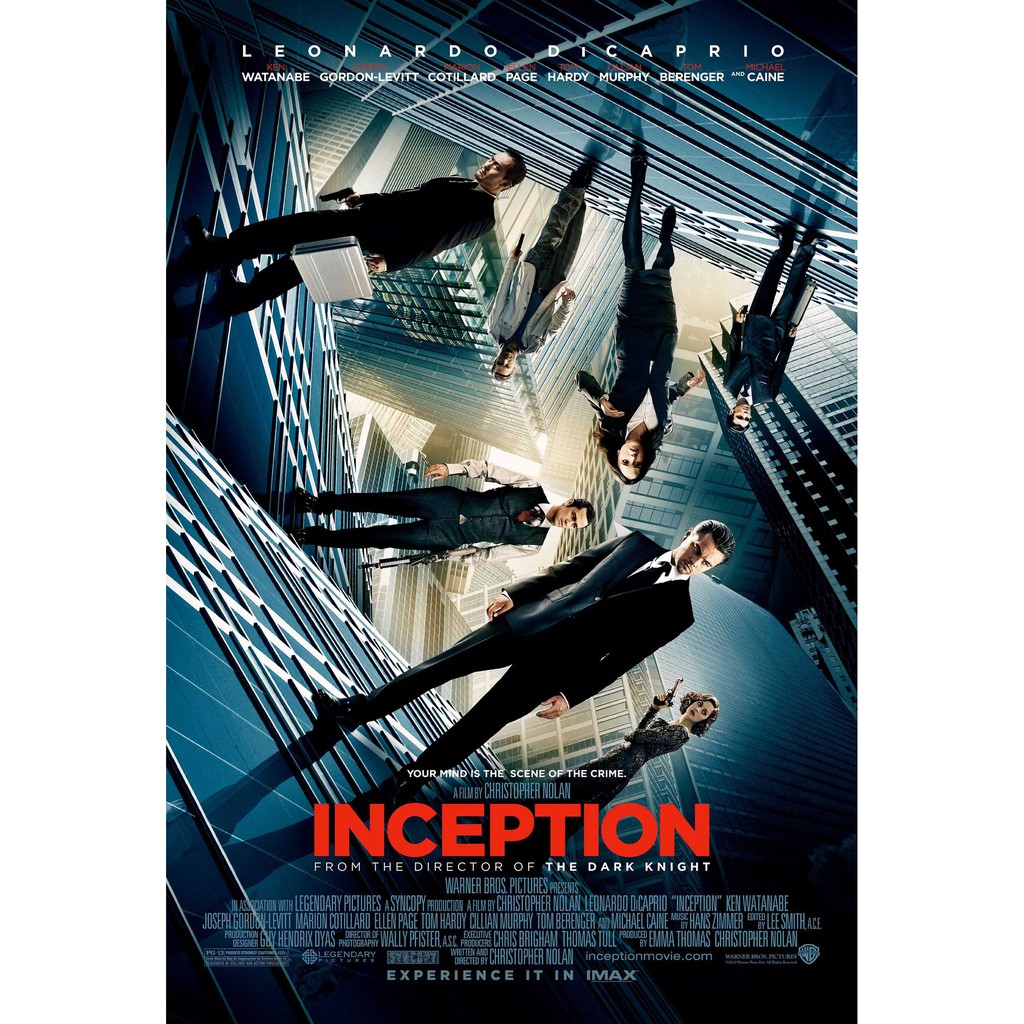 โปสเตอร์หนัง Inception จิตพิฆาตโลก โปสเตอร์ Poster รูปภาพ ภาพติดผนัง โปสเตอร์ภาพพิมพ์ โนแลน Nolan Di