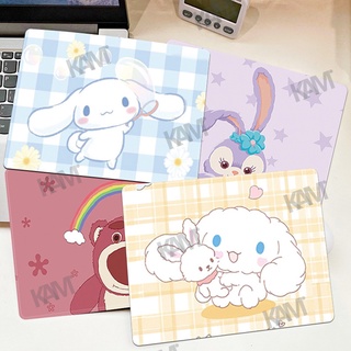 Kam แผ่นรองเมาส์เล่นเกม ลายการ์ตูนน่ารัก Sanrio Cinnamoroll กันลื่น StellaLou Square Lotso สําหรับเล่นเกม ออฟฟิศ