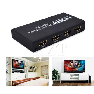 2X2แยกสวิทช์HDMI V1.4 S WitcherสนับสนุนFull HD 1080จุด3D 2 10เมตรอินพุตระยะทาง2แปลงเอาท์พุทสำหรับแล็ปท็อปสีดำใหม่ล่าสุด