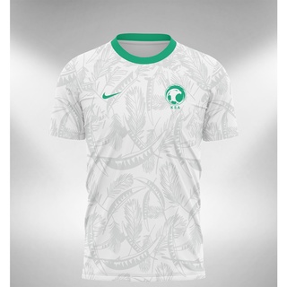 เสื้อกีฬาแขนสั้น ลายทีมชาติฟุตบอล Saudi Arabia Home Away 2022 2023