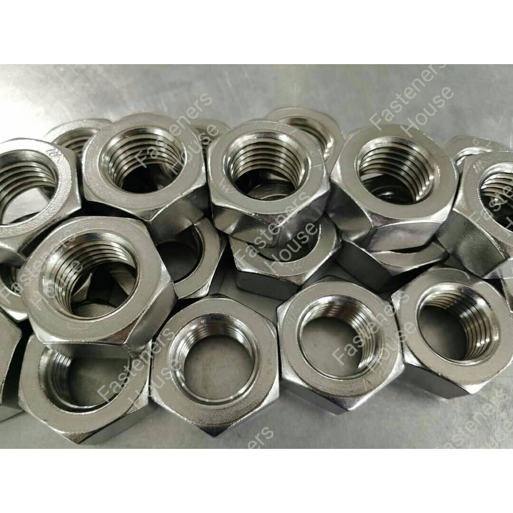 หัวน็อต น็อตตัวเมีย สแตนเลส 304 M2.5-M6 เกลียวมิล แพ็ค 10 ตัว - รูปที่ 3