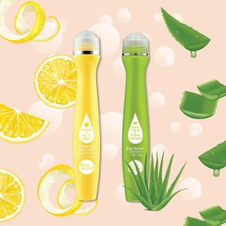 (ลูกกลิ้งแก้ตาคล้ำ) Baby Bright Eye Roller Serum Lemon&amp;Vit C Aloe Vera &amp;Fresh Collagen บำรุงดวงตา ลดรอยจุดด่างดำ