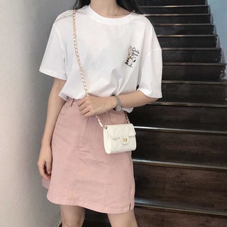 กระเป๋าสตรี กระเป๋าสะพายข้าง ใหม่ กระเป๋าสะพายข้าง มินิ กระเป๋านักเรียนหญิง กระเป๋าเล็ก โซ่เพชร
