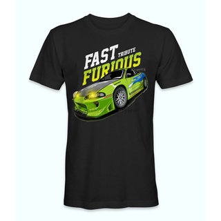 เสื้อยืดพิมพ์ลาย Fast And Furious Movie Tops ลําลองสําหรับผู้ชาย