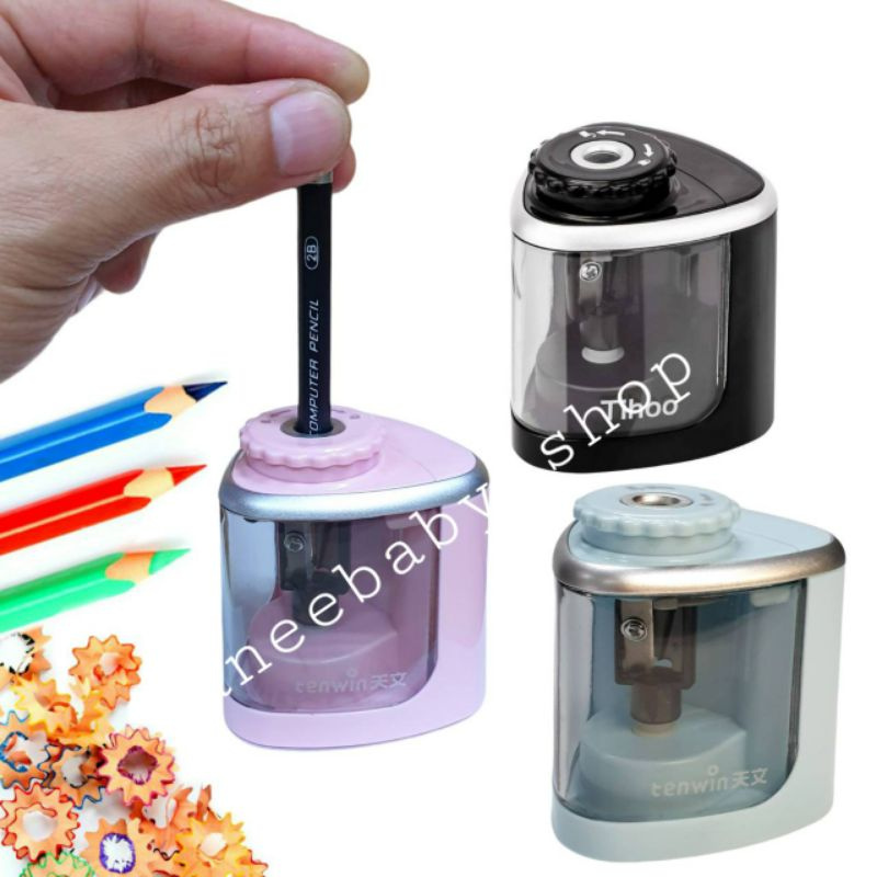 เครื่องเหลาดินสอไฟฟ้า Deli เครื่องเหลาดินสอ ใช้พลังงานถ่าน USB กบเหลาดินสออัตโนมัติ กบ อุปกรณ์เครื่องเขียน พร้อมส่งในไทย