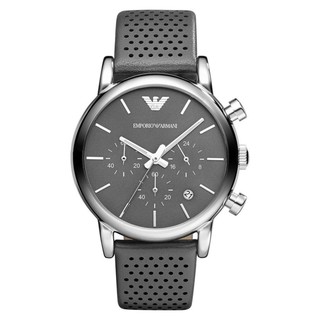 Emporio Armani นาฬิกาข้อมือชาย สายหนัง รุ่น AR1735 - Gray