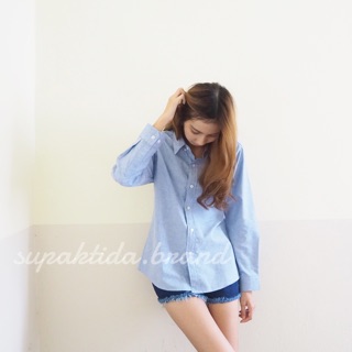 blue oxford shirt