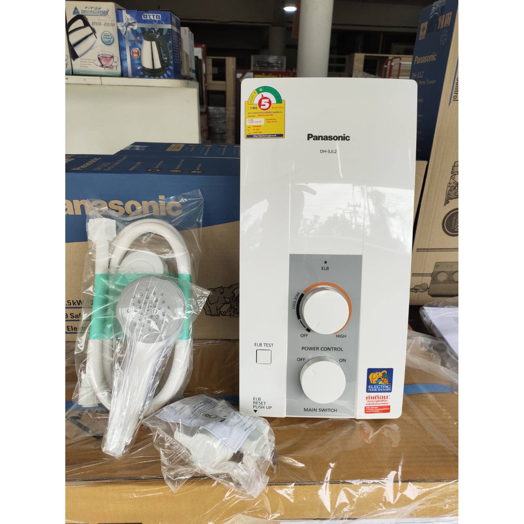 Panasonic เครื่องทำน้ำอุ่น  2,590 บาท 3500วัตต์ รุ่น DH-3JL2TH/DH-3JL2(รับประกันศูนย์5ปี) - Panasoni