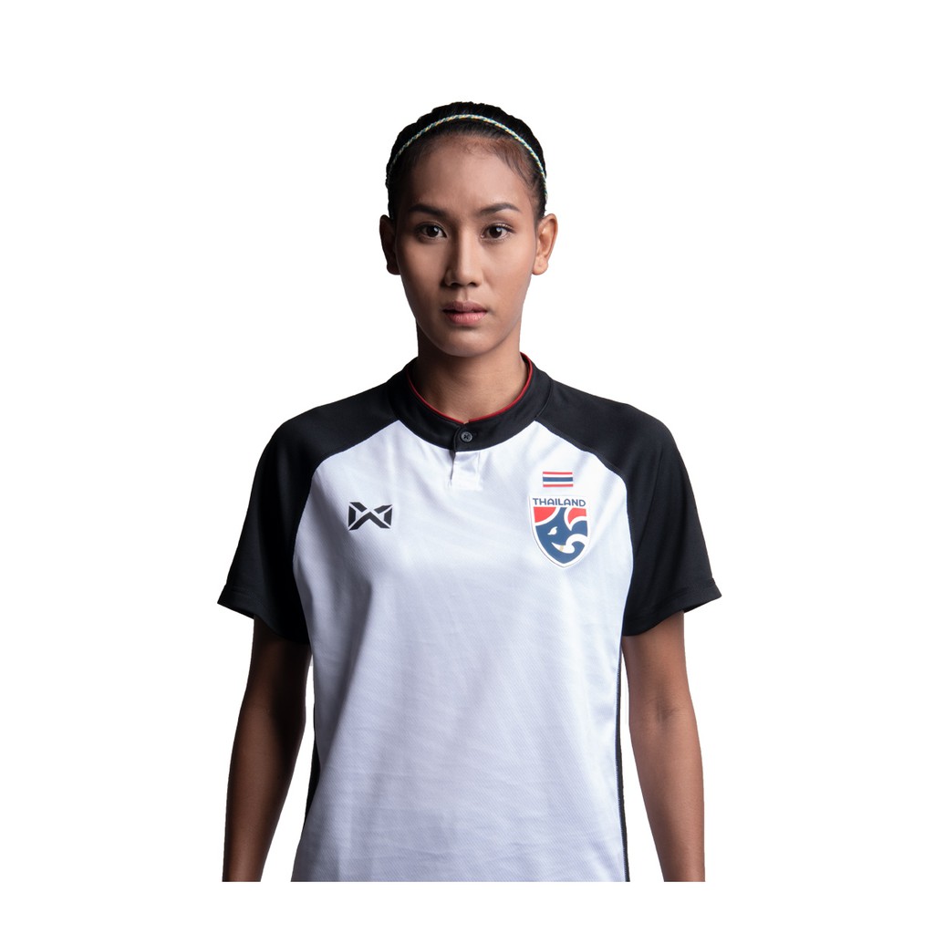 WARRIX ชุดแข่งทีมชาติไทย 2018 ผู้หญิง REPLICA WA-18FT52W-ขาว-ดำ-(WA)