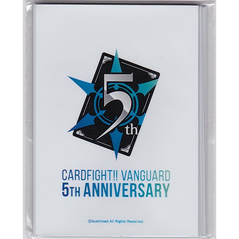 Bushiroad Sleeve Collection Mini Cardfight!! Vanguard 5th Anniversary - VG, สลีฟ, แวนการ์ด, ซองการ์ด