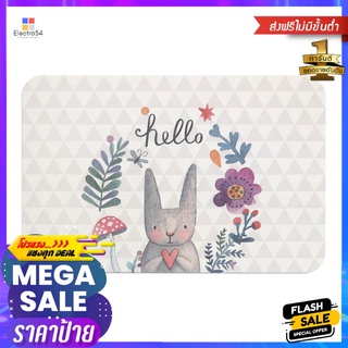 พรมหินเช็ดเท้า HOME LIVING STYLE RABBIT 39X60 ซม. สีเทาDIATOMITE BATH MAT HOME LIVING STYLE RABBIT 39X60CM GREY